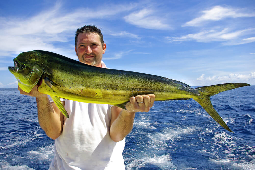 man holding fish