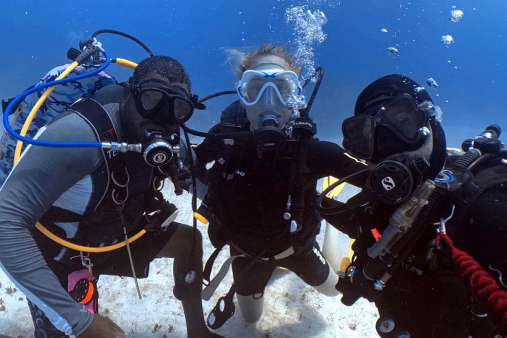 Elvis and other scuba divers